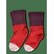 FUB 2-Pack Contrast Rib Socks - CLASSIC RED - 29/32 – kuva 1