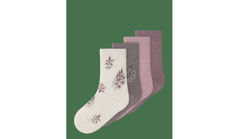 NAME IT Nmfwak Wo/Bl 4P Sock - TOADSTOOL - 19-21 – kuva 1/2