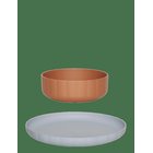 OYOY MINI Pullo Plate & Bowl - Set Of 2 - CARAMEL / ICE BLUE - Ø 20 cm x 20