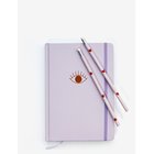 ME & MY BOX Notebook + 2 Blyanter - PURPLE - 15X 21X 3