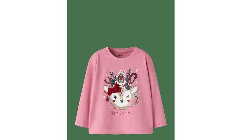 NAME IT Nmfrepoler Ls Nreg Top Box - WILD ROSE - 116 – kuva 1/2