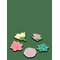 CROCS Beaded Flowers 5 Pack - WHITE - One Size – kuva 1