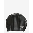 SPEEDO Long Hair Silicone Cap - BLACK - One Size
