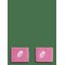 ASICS Wrist Band Pair - BUBBLEGUM - One Size – kuva 1