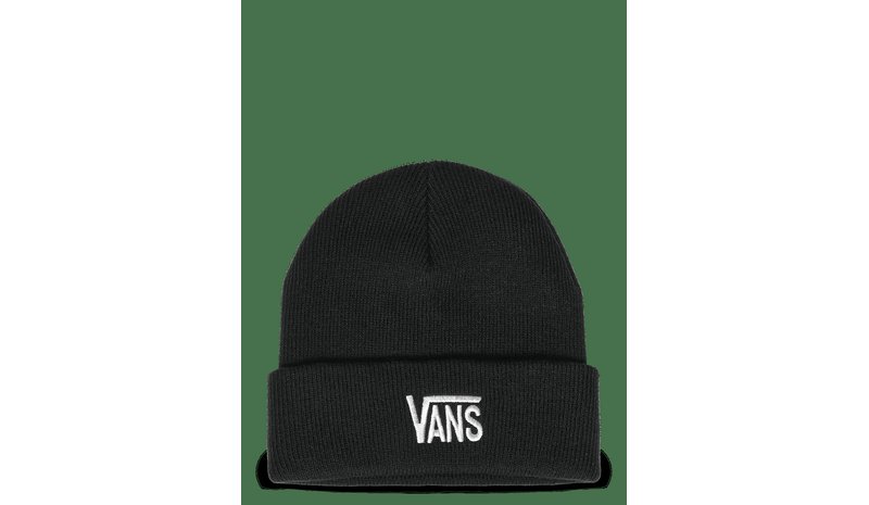 VANS Stretch Logo Tall Cuff Beanie - BLACK - One Size