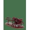 MANGO Embossed Flower Sandals - DARK RED - 35 – kuva 1