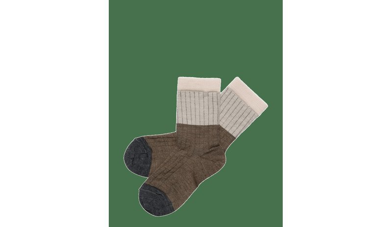 FUB 2-Pack Contrast Rib Socks - HAZEL MELANGE - 33/36 – kuva 1/2