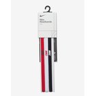 NIKE EQUIPMENT Nike Elastic Headbands 2.0 3 Pk - BLACK/WHITE/UNIVERSITY RED - One Size
