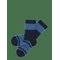 FUB 2-Pack Colour Block Striped Socks - DEEP INDIGO - 25/28 – kuva 1