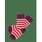 FUB 2-Pack Classic Striped Socks - VIOLET,CLASSIC RED - 25/28 – kuva 1