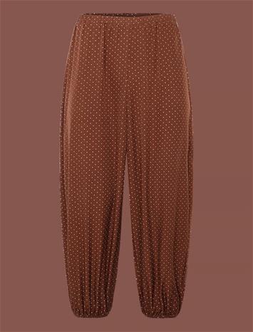 GRUNT Grrea Ball Dots Pants - BROWN - 170/176 – kuva 1/2