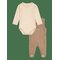 FIXONI Body Ls W.velour Romper - DUNE - 62 – kuva 1