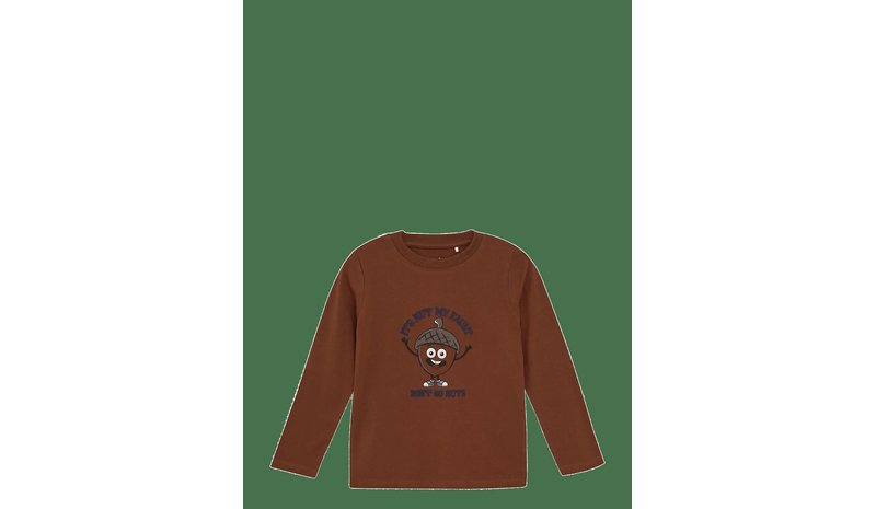 MINYMO T-Shirt Ls - CINNAMON - 128 – kuva 1/2
