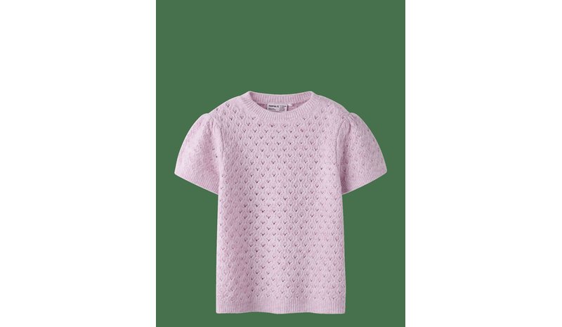NAME IT Nkfbeate Ss Knit Top - KEEPSAKE LILAC - 122-128 – kuva 1/2