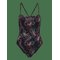 ROXY Roxy Active Basic One Piece Pt - ANTHRACITE ATHLETIC HIBISCUS - XS – kuva 1