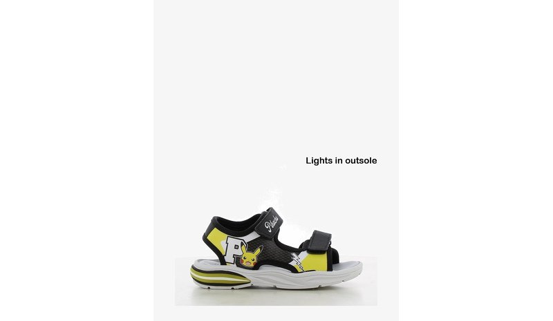 POKEMON Pokemon Sandal - BLACK/YELLOW - 26