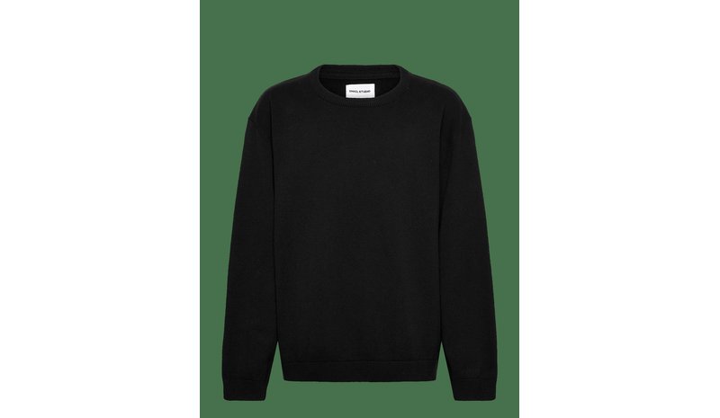ENKEL STUDIO O-Neck Knit - BLACK - 116 – kuva 1/2