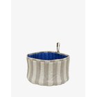 OYOY LIVING DESIGN Toppu Bread Basket - CLAY / OPTIC BLUE - 24X15 cm
