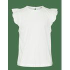 VERO MODA GIRL Vmemily Sl Gathering Top Jrs Girl Noos - SNOW WHITE - 116
