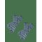 FUB 2-Pack Melange Socks - AQUA/DARK NAVY - 19/21 – kuva 1