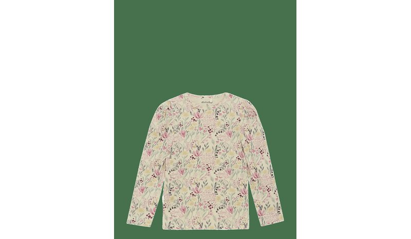 MINYMO T-Shirt Ls Aop - SANDSHELL - 110 – kuva 1/2