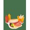 MENTARI Take-Out Burger Set - MULTI - One Size – kuva 1