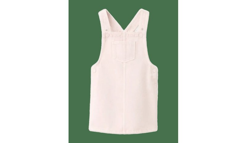 MANGO Short Denim Pinafore - PINK - 98 – kuva 1/2