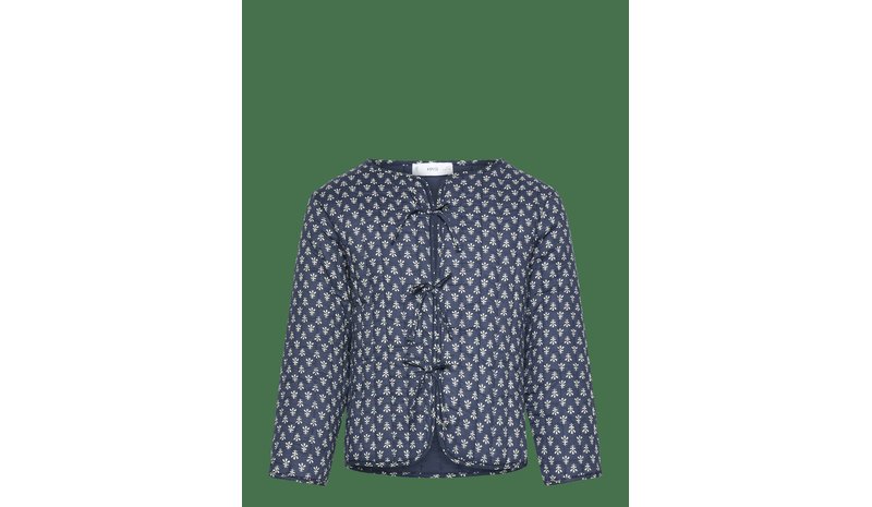 MANGO Printed Cotton Jacket - NAVY - 134 – kuva 1/2