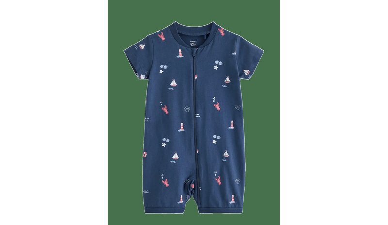 LINDEX Pyjama Romper - DARK BLUE - 104 – kuva 1/2