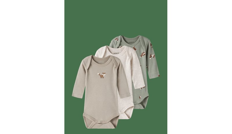 NAME IT Nbmbody 3P Ls Fox Noos - SHADOW - 92 – kuva 1/2