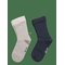 MINYMO Thin Viscose Sock (2-Pack) - NIGHT GRAY - 39\42 – kuva 1