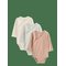 LINDEX 3-Pack Solid Wrap Bodysuits - LIGHT KHAKI - 62 – kuva 1