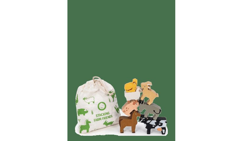 MENTARI Happy Stacking - Farm Animals - MULTI - One Size – kuva 1/2