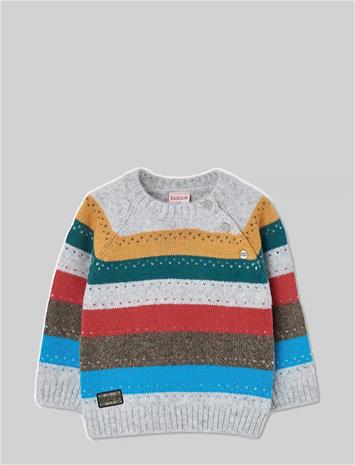 BOBOLI Knitwear Pullover For Boy -Bci - ECRU - 116 – kuva 1/2