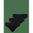 ICANIWILL Invisible Thong 3-Pack - BLACK - XS