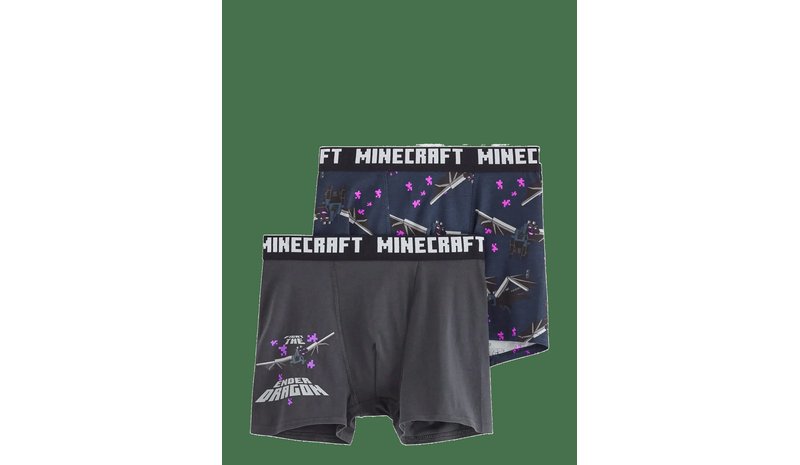 LINDEX Boxer 2P Minecraft - DARK NAVY - 158/164 – kuva 1/2