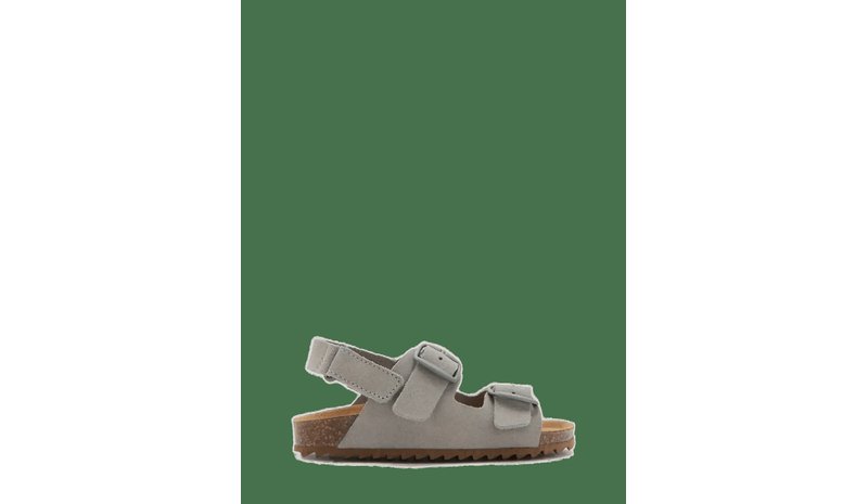 MANGO Buckles Leather Sandal - GREY - 27 – kuva 1/2