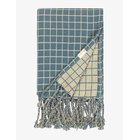 FABELAB Blanket - Grid - BLUE SPRUCE - One Size