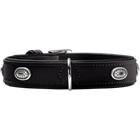 Hunter Dog Collar Softie Stone Black S-M 50 - Neck 36-44cm