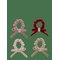 MIMI & LULA 4 Scrunchies - Velvet Bow - MULTI - One Size – kuva 1