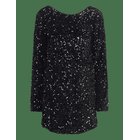GINA TRICOT Loose Sequin Mini Dress - BLACK (9000) - M