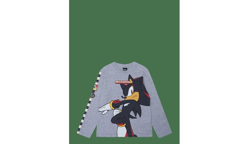 SONIC Tshirt - LGREY - 104 – kuva 1/2