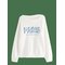 LINDEX Sweatshirt With Brushed Inside - OFF WHITE - 128 – kuva 1