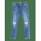 LINDEX Trousers Denim Sara Heart Knee - DENIM - 92 – kuva 1