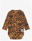 MINI RODINI Basic Leopard Ls Body - BEIGE - 80-86