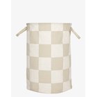OYOY LIVING DESIGN Chess Laundry/Storage Basket - CLAY / OFFWHITE - 54X54X38 cm x 54
