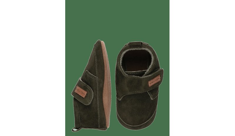 MELTON Suede Slippers - DARK OLIVE - 24/25 – kuva 1/2