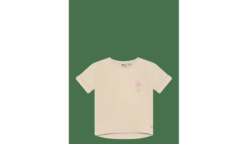 DAILY 7 T-Shirt Backprint - SANDSHELL - 128 – kuva 1/2