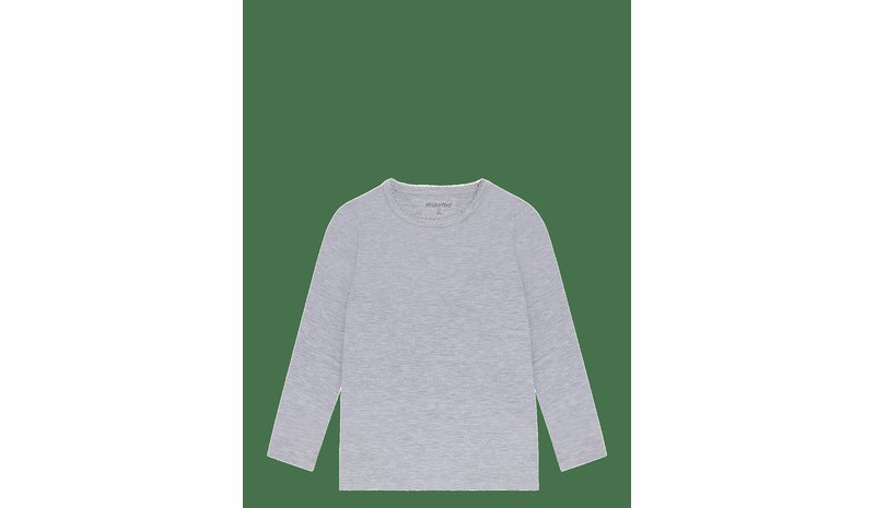 MINYMO Blouse Ls - MEDIUMGREYMELANGE - 80 – kuva 1/2