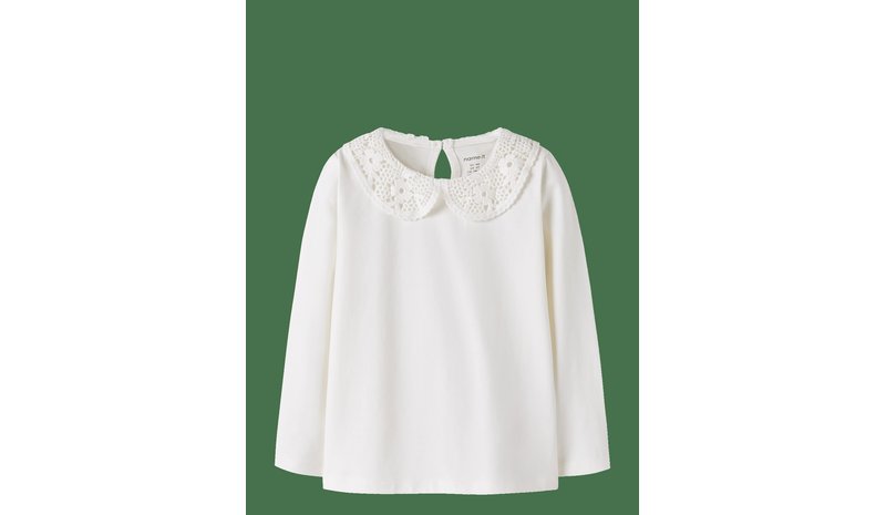 NAME IT Nmfnus Ls Top - CLOUD DANCER - 98 – kuva 1/2